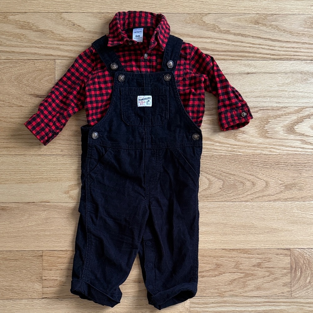 Carter's Corduroy Overalls Set